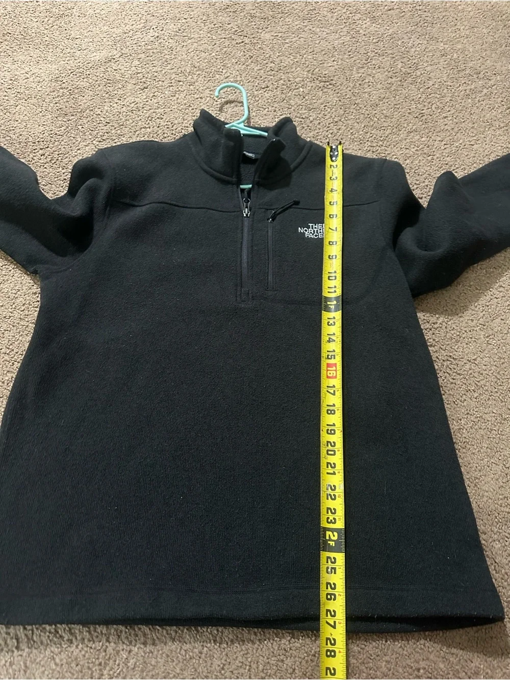 The North Face Black Full-Zip Fleece Jacket with Logo Chest